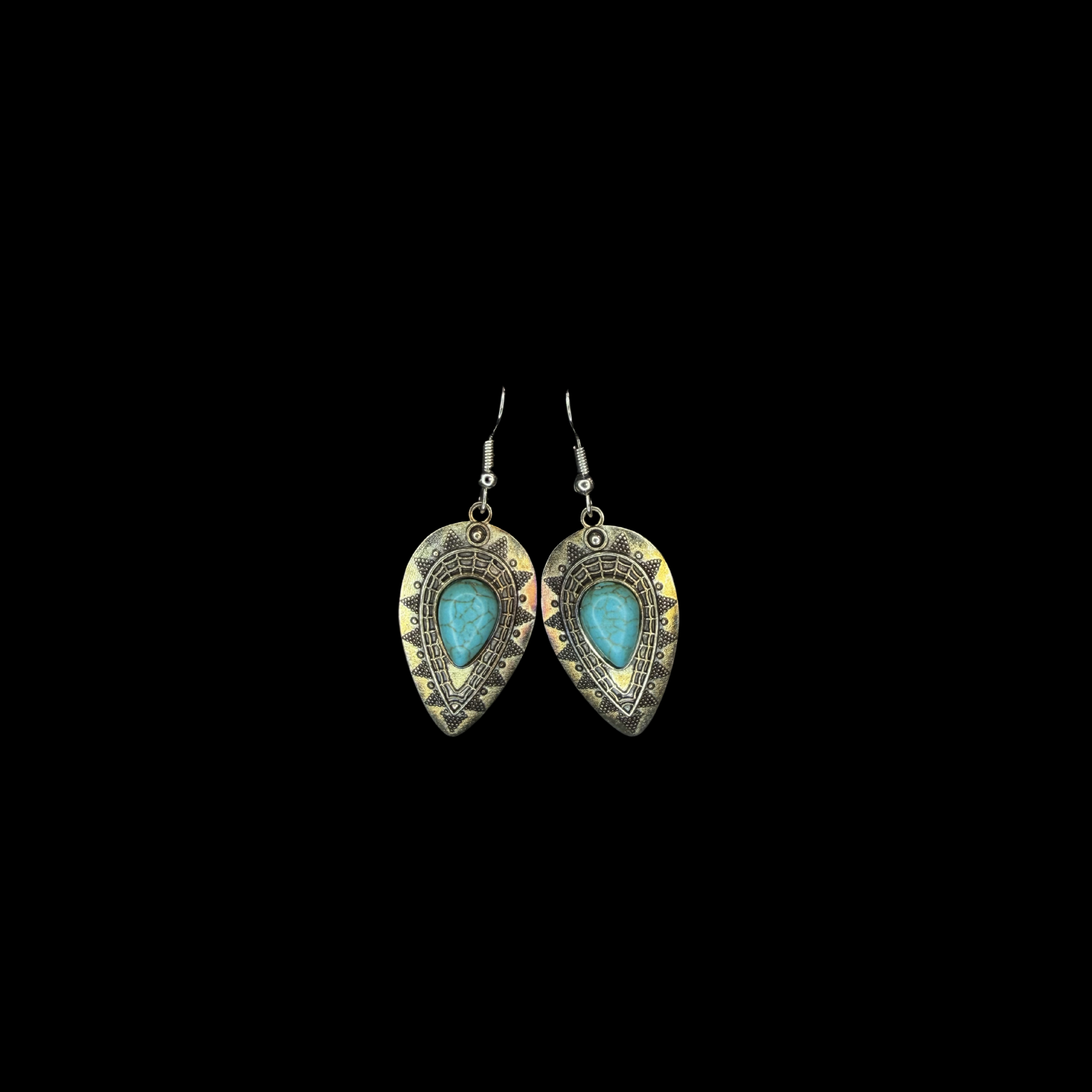 Desert Mesa Turquoise Drop Earrings