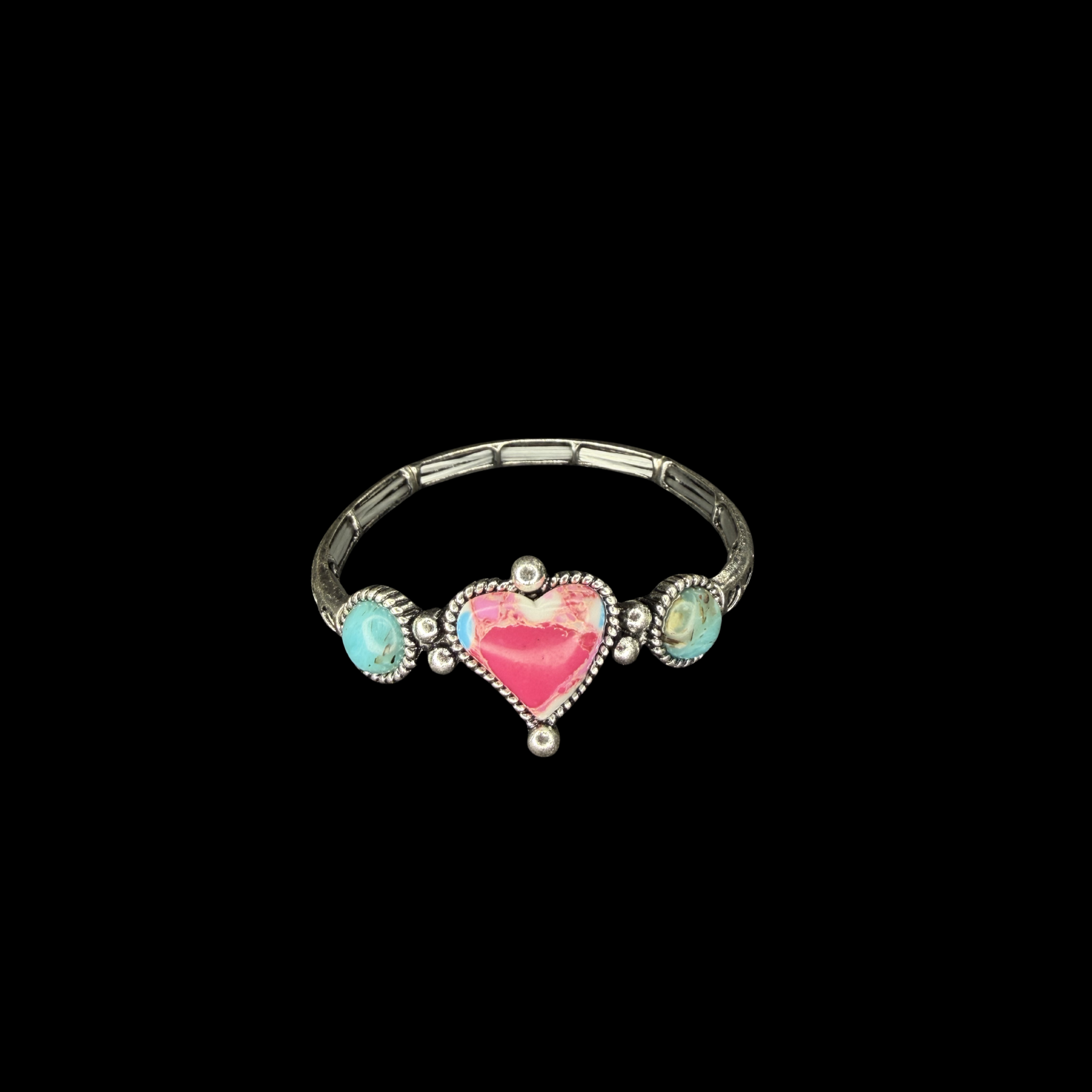 Pink Desert Heart Bracelet