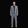 Mens Western Suit Grey