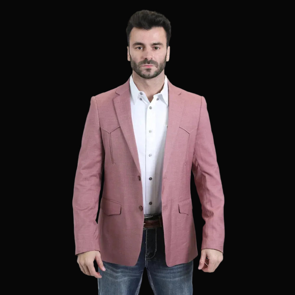 Mens Western Blazer Red