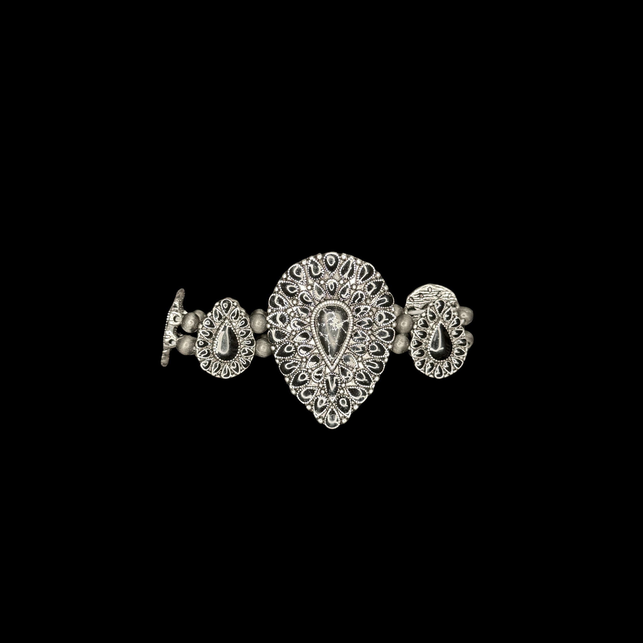 Silver Prairie Bloom Bracelet