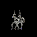 Western Horseshoe & Cowboy Hat Charm Earrings