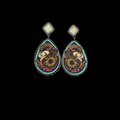 Sunflower Cowgirl Teardrop Earrings