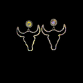 Starlight Steer Outline Earrings