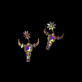 Starlight Longhorn Crystal Earrings