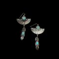 Turquoise Spirit Feather Earrings