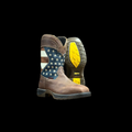 AC338 - ACERO WATERPROOF CR SHEDRON W/ USA FLAG & CLEAR SOLE