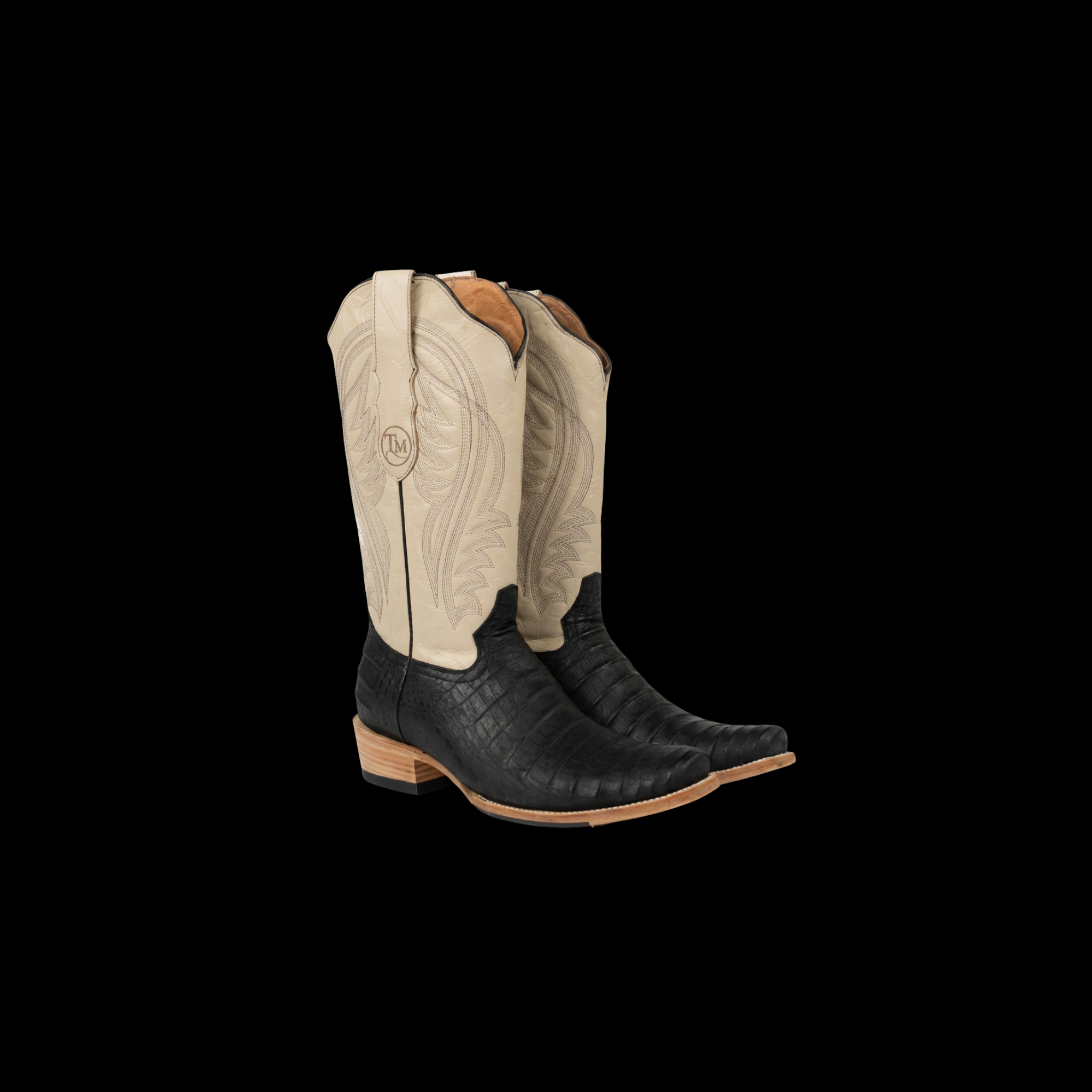 TM0117 - TM BLACK LABEL - PRINT CAIMAN BELLY BLACK H1025 H/SOLE