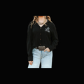 Black Pearl Snap Button Down Western Cowboy Contrast Embroidered Shirt