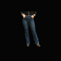 Dark Mineral Wash Button Down Dark Wash High Rise Vintage Side Button Detail Bootcut Jeans (32In Inseam)