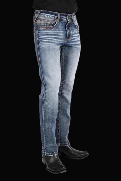 Mens Slim Boot-Cut Core Denim Jeans