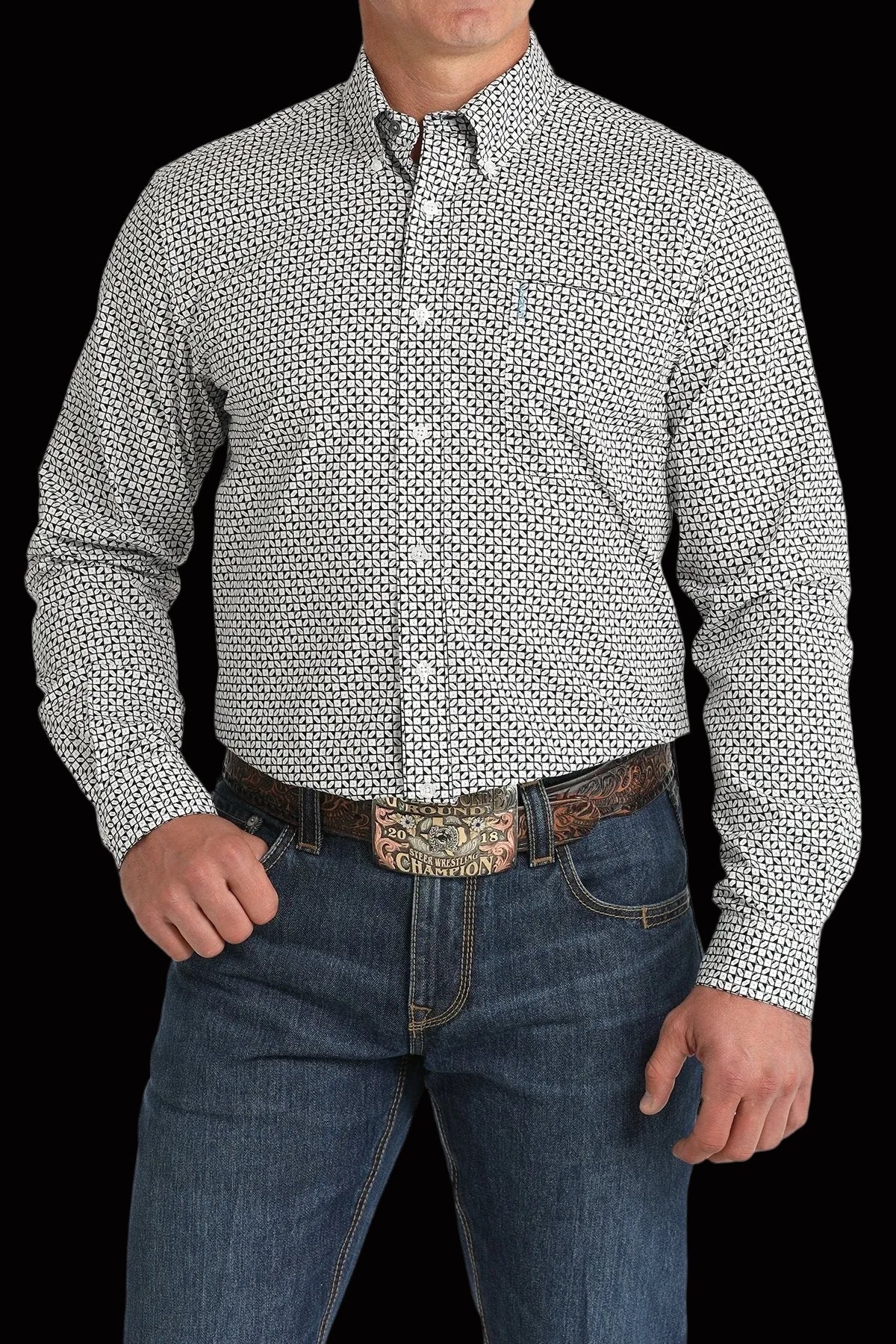 Cinch Men's Modern Fit Button-Down Western Shirt
