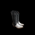 WOMENS TRIAD HAIR ON COWHIDE W/ BLACK 14" TOP 969 L/SOLE