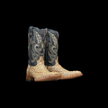PRINT HORNBACK MATTE ORIX W/ KABUL MED BROWN TOP 302 L/SOLE