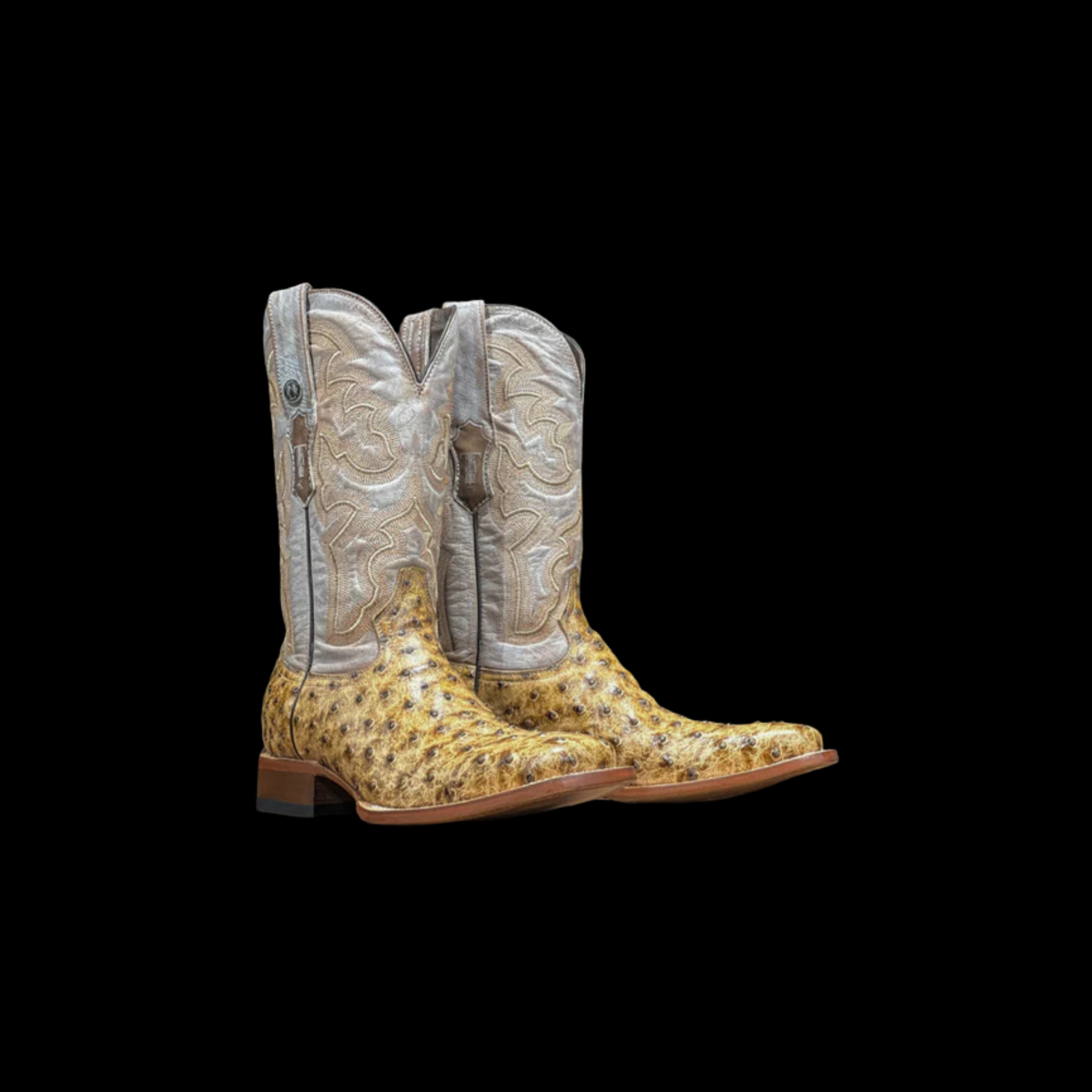 PRINT OSTRICH RUSTIC ORIX W/INDIAN HONEY TOP 302 L/SOLE