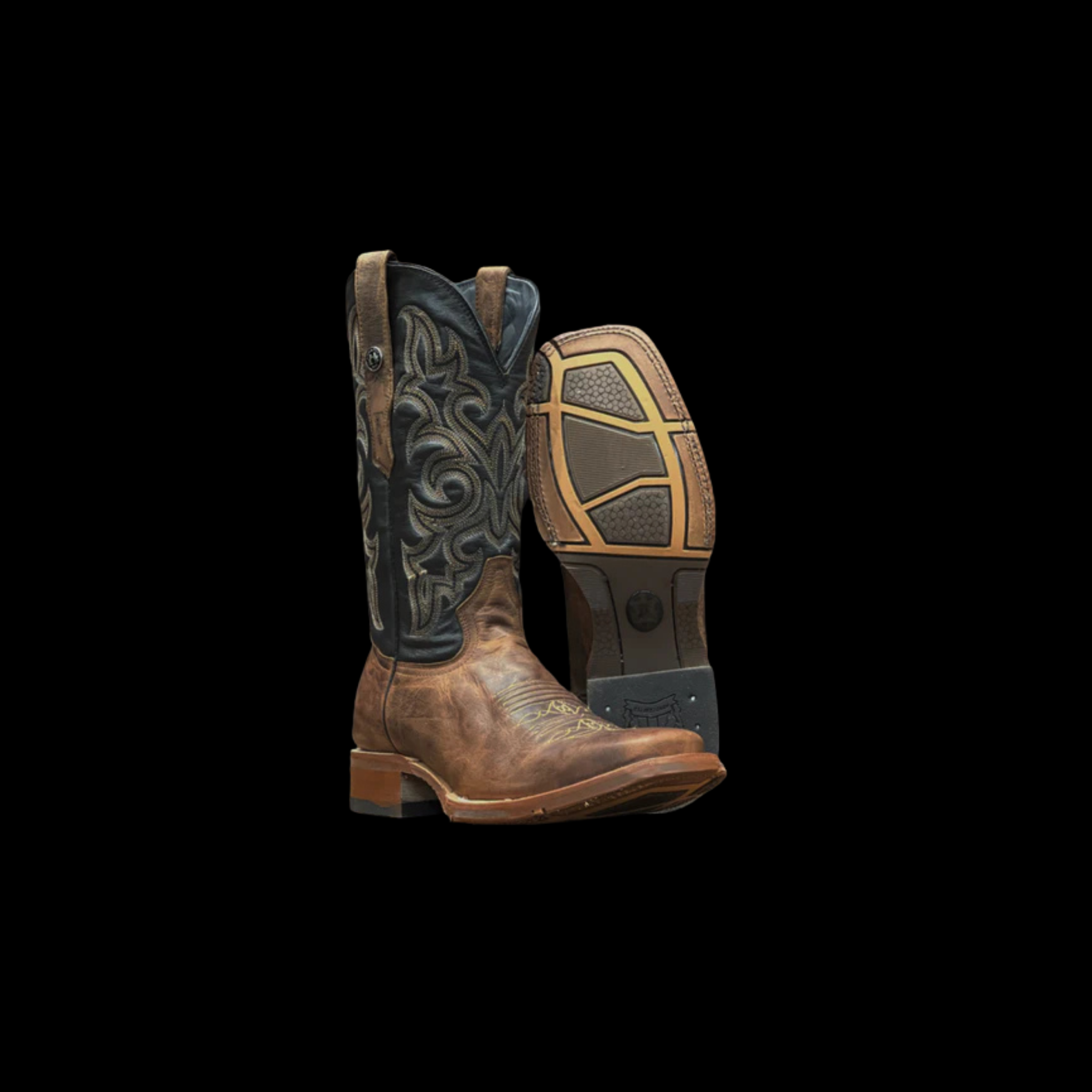 ALAMO HONEY W/ PALERMO BLACK TOP 302 ATX/SOLE