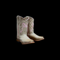 GIRLS SAND WITH PINK BOW EMBROIDERY 989 L/SOLE