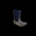 INFANT BROWN & WHITE HAIR ON COWHIDE ZIP R/SOLE