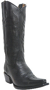 WOMENS CLASSIC BLACK CALF W/CLASSIC STITCH PATTERN 969 L/SOL