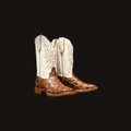 YOUTH MONSTER FISH PRINT COGNAC W/ WHITE TOP 300 L/SOLE