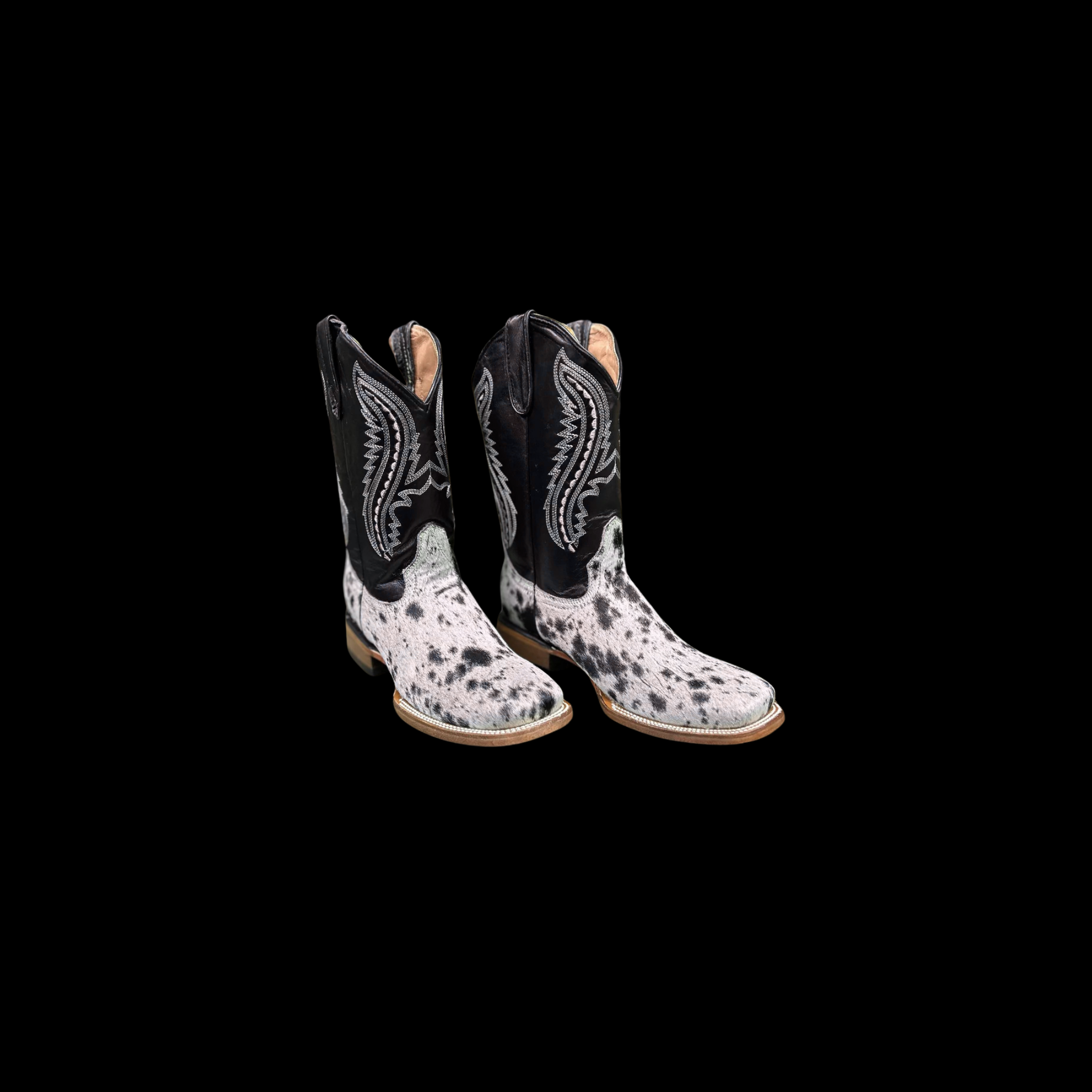 YOUTH BLACK & WHITE HAIR ON COWHIDE 300 L/SOLE