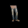 Men Mid Blue Boot Cut Jeans