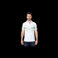Men's Modern Fit Stretch Cotton Polo With Aztezc Print