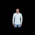 Mens Western Modern Fit Cotton/Spandex Long Sleeve Shirt With Snaps