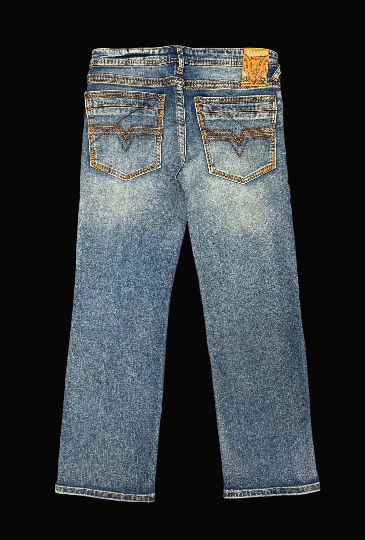 Dark Blue Kids Boot Cut Jeans