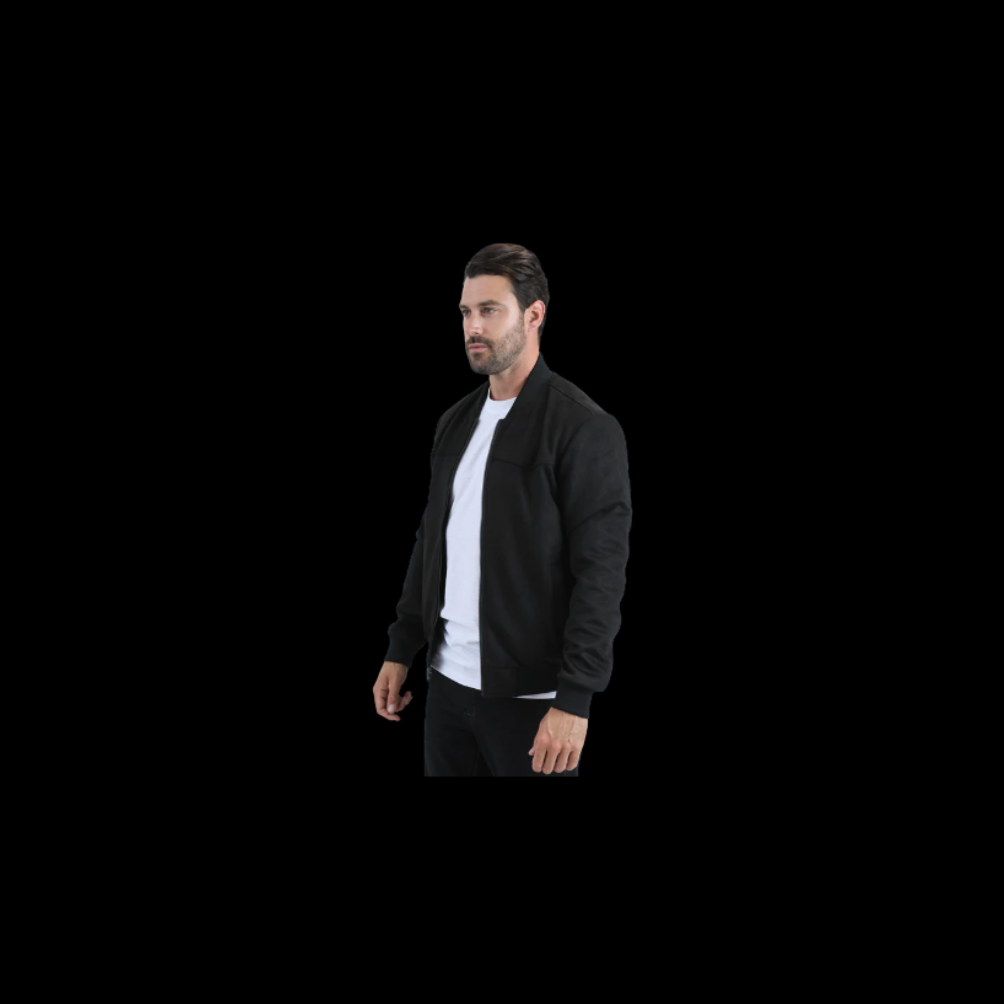 Mens Fur Lined Quilted faux Coat